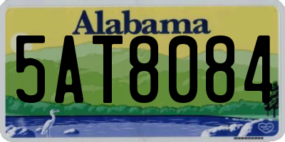 AL license plate 5AT8084