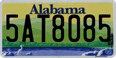 AL license plate 5AT8085