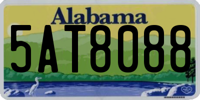 AL license plate 5AT8088
