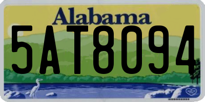 AL license plate 5AT8094
