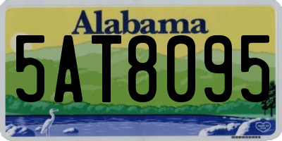 AL license plate 5AT8095