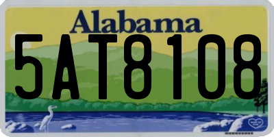 AL license plate 5AT8108