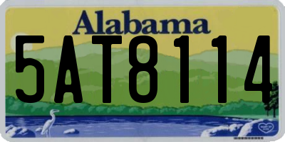 AL license plate 5AT8114