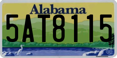 AL license plate 5AT8115
