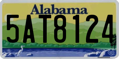 AL license plate 5AT8124