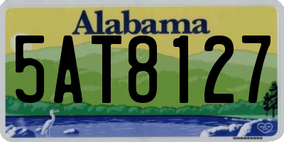 AL license plate 5AT8127