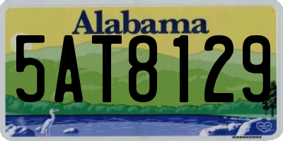 AL license plate 5AT8129