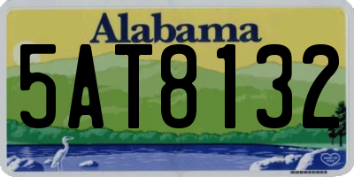 AL license plate 5AT8132