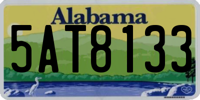 AL license plate 5AT8133