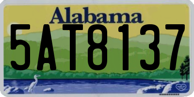 AL license plate 5AT8137