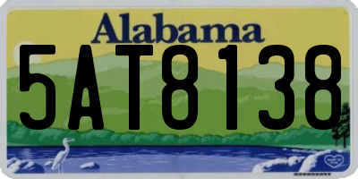 AL license plate 5AT8138