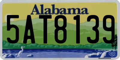 AL license plate 5AT8139