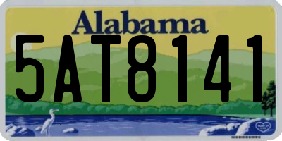 AL license plate 5AT8141