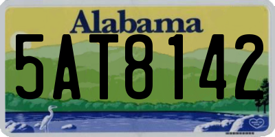 AL license plate 5AT8142