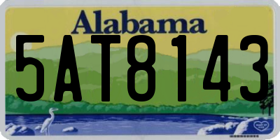 AL license plate 5AT8143