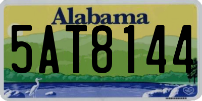 AL license plate 5AT8144