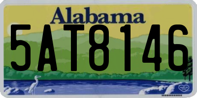 AL license plate 5AT8146