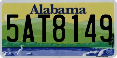 AL license plate 5AT8149