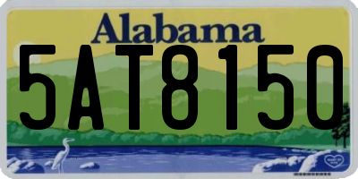 AL license plate 5AT8150