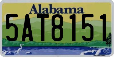 AL license plate 5AT8151