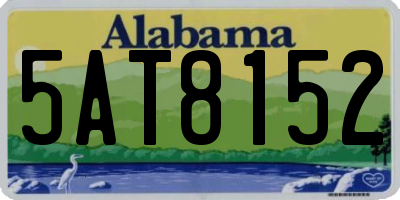 AL license plate 5AT8152