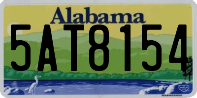 AL license plate 5AT8154