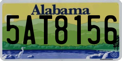 AL license plate 5AT8156