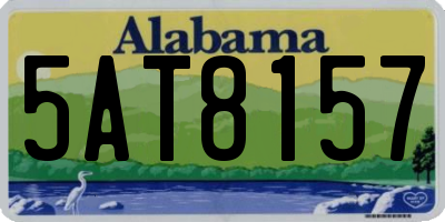 AL license plate 5AT8157