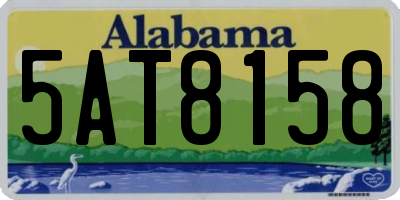 AL license plate 5AT8158