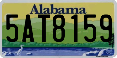 AL license plate 5AT8159