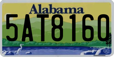 AL license plate 5AT8160
