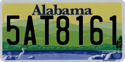 AL license plate 5AT8161