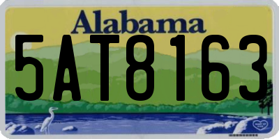 AL license plate 5AT8163