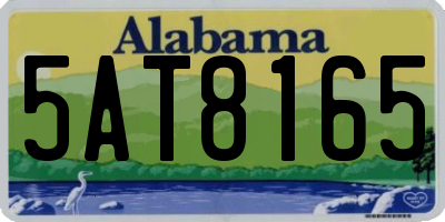 AL license plate 5AT8165