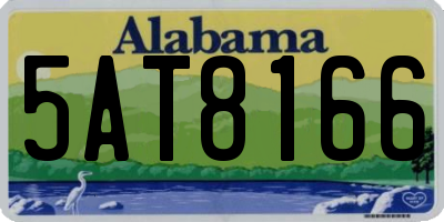 AL license plate 5AT8166