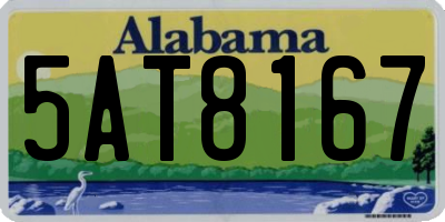 AL license plate 5AT8167
