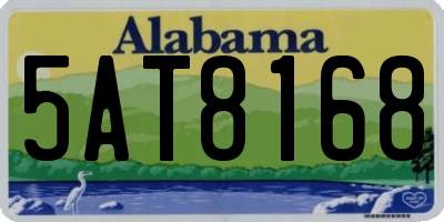 AL license plate 5AT8168