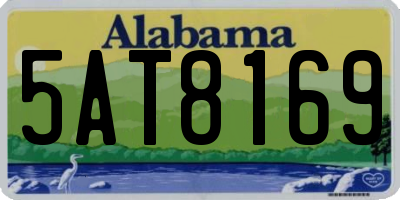 AL license plate 5AT8169