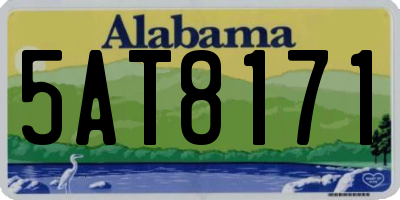AL license plate 5AT8171