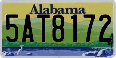 AL license plate 5AT8172
