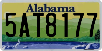 AL license plate 5AT8177