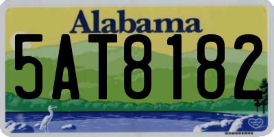 AL license plate 5AT8182