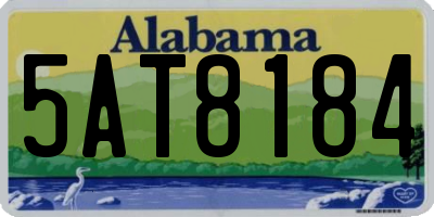 AL license plate 5AT8184