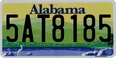AL license plate 5AT8185