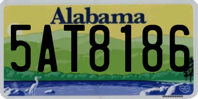 AL license plate 5AT8186