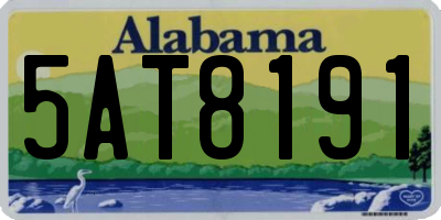 AL license plate 5AT8191