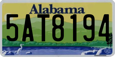 AL license plate 5AT8194
