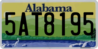 AL license plate 5AT8195