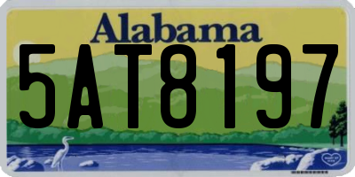 AL license plate 5AT8197
