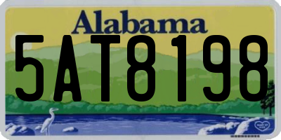 AL license plate 5AT8198